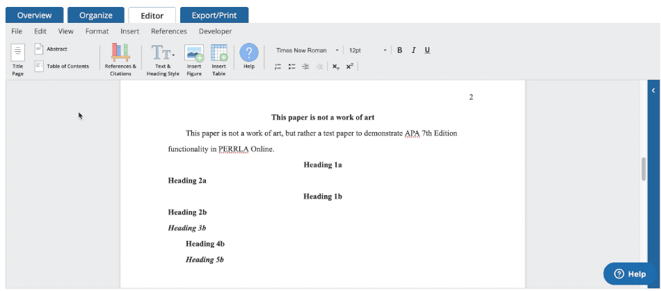 edit format table of contents word